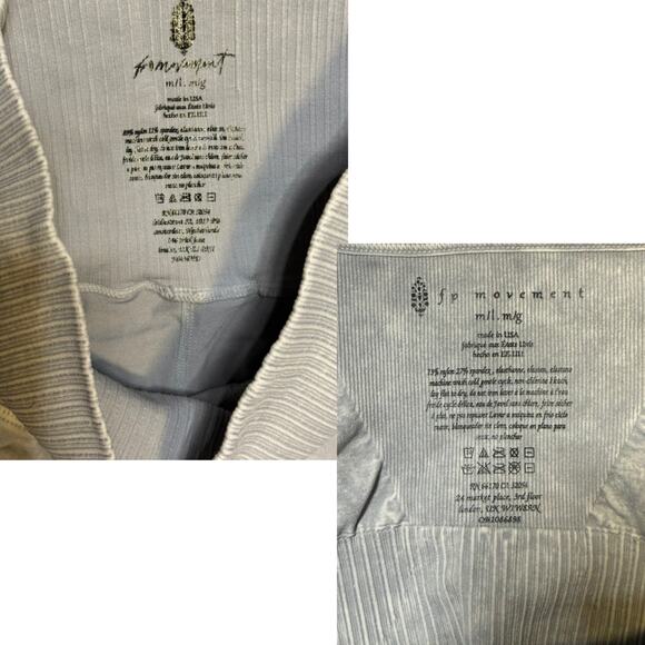 Free People Good Karma Set Ice Grey M/L Bra & Leggings NWOT - Picture 8 of 8